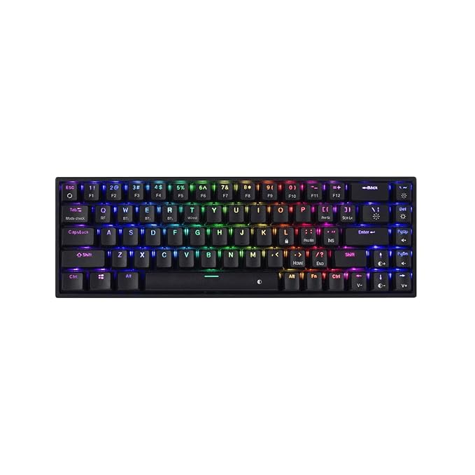 Cosmic Byte CB-GK-40 Artemis 3 Modes WiFi + Bluetooth + Wired Mechanical Keyboard with Outemu Blue Swappable Switches, Software Support, 1000Hz Polling Rate (Black)