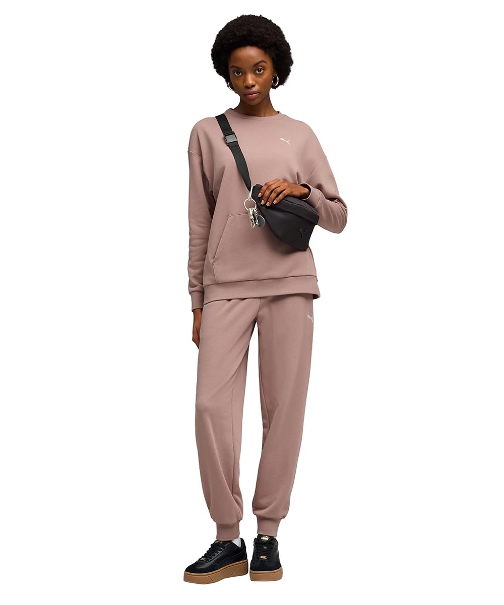 PUMA Tuta da ginnastica dal taglio morbido da donna L, Sandstone Beige