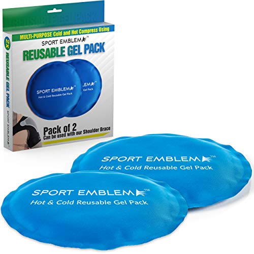 Reusable Ice Packs for Injuries Gel (2 Pcs x 5.5") â€“ Round Cold Packs for Injuries - Boo Boo Ice Packs for Kids - Gel Packs for Icing Injuries â€“ Soft and Small Ice Packs for Injuries