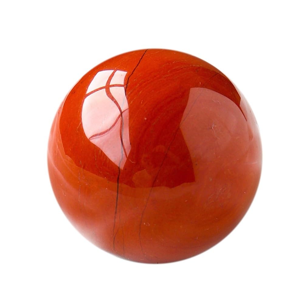 BKGWCSOR 1pcs 60-70MM Red Jasper Stone Ball Home Decoration for Decorative Photography