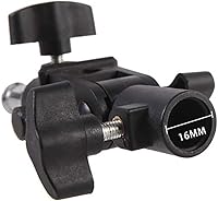 Vista 5 de WELLMAKING 2 unidades de adaptador de inclinación en forma de U, soporte giratorio para paraguas, soporte de luz con adaptador de tornillo macho