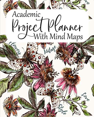 Academic Project Planner With Mind Maps: Workbook Designed For Students To Brainstorm Ideas, Track Project Requirements & Organize Tasks