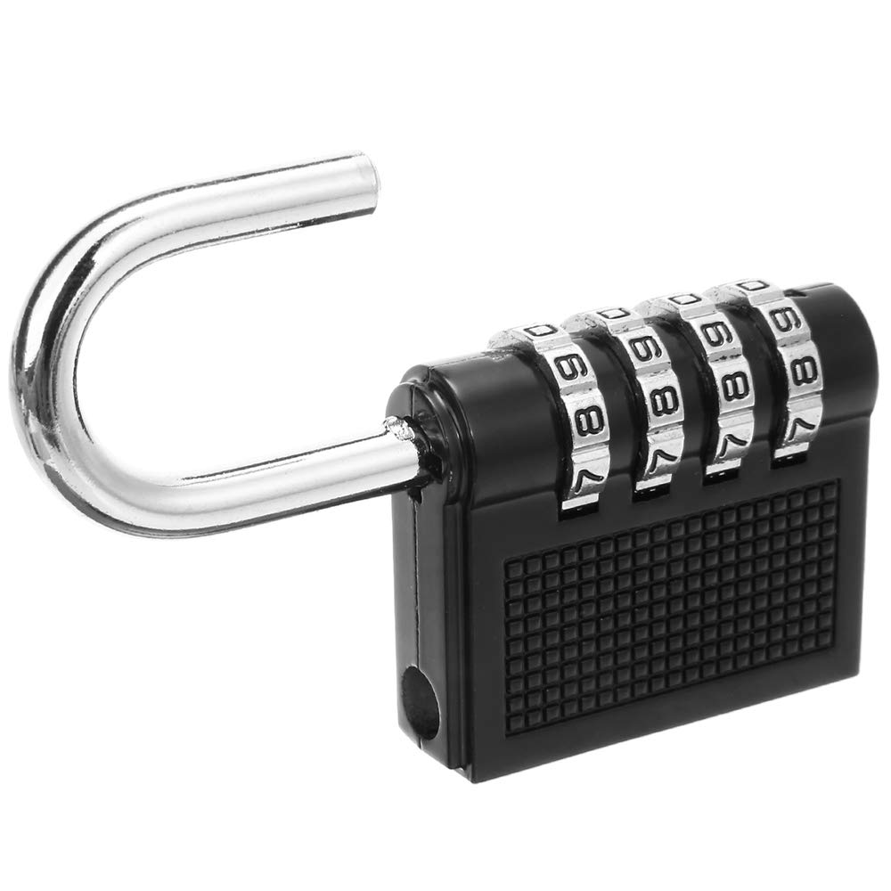 candado código de bloqueo candado Candado, candado con código, candados for equipaje, seguridad, paquete de 2 candados combinados, candado con combinación de 4 dígitos, candado for exteriores for la e