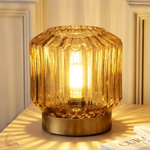 MJ PREMIER Battery Operated Lamp, Small Cordless...