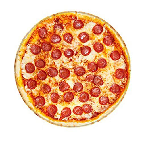 Atezch Pizza Blanket, 48 inch Giant Plush Pizza Throw Mat, Burritos Blanket for Adult and Kids Realistic Soft Flannel Taco Blanket