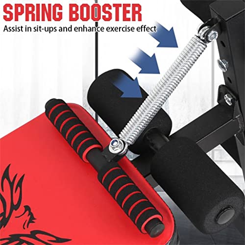QWVDS Multifunctionele halterbank Opvouwbare fitnessbank Training Sit-up Bench Comfort Abdominaal ontwerp Verstelbaar - Image 8
