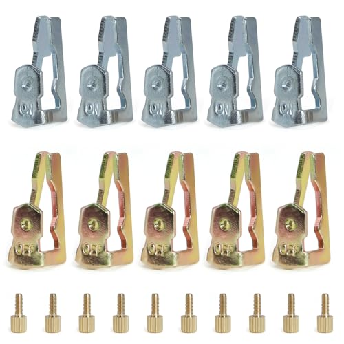 lenpestia 10Pcs Pool Timer On Off Clips Time Switch Replacement Trippers Kit Tripper Pool Timer On Off Clip Parts Compatible with Intermatic 156T1978A for T100 (5 ON /5 Off /10 Screws)