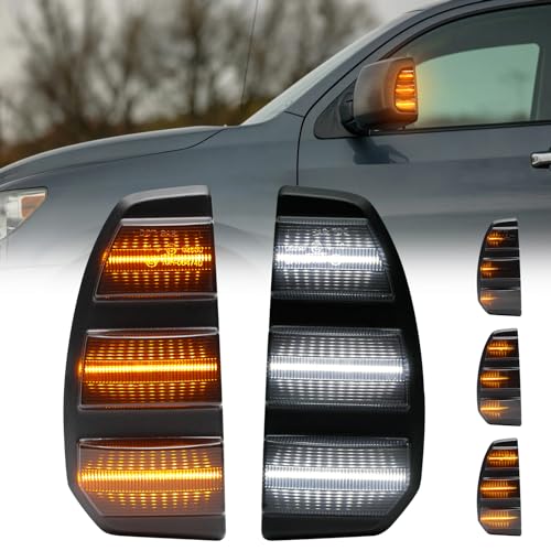AUYICH LED Tow Side Mirror Turn Signal Lights Compatible with