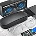 Stylish Blue Light Computer Blocking Glasses for Men and Women - Ease Digital Eye Strain, Dry Eyes, Headaches and Blurry Vision - Instantly Blocks Glare from Computers and Phone Screens, Case Included