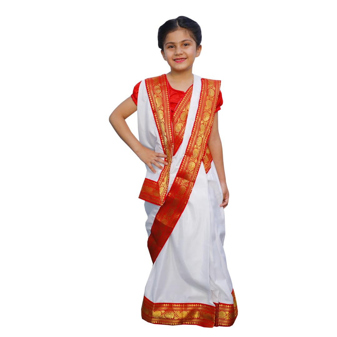 See full amazon price history chart for ITSMYCOSTUME Silk Bengali Saree Dress For Girls Kids Folk Dance Costume Kids Costume Wear, White ITSMYCOSTUME Silk Bengali Saree Dress For Girls Kids Folk Dance Costume Kids Costume Wear, White (B0D5MK158M) Amazon Price History, Amazon Price Tracker