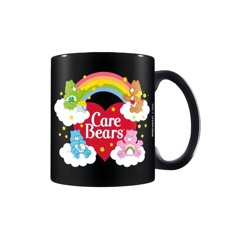 Pyramid International Care Bears (We Love Rainbows) Black Mug - 10Oz / 315Ml Ceramic Mug - One Size