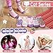 ANTSANG Toddler Kids Girls Fuzzy Grips Socks Non Slip/Anti Skid Slipper Socks Warm Crew Cute Animal Fashion Cartoon Child Socks 6 Pairs Girls Gifts Stocking Stuffers(Pink Purple Cat,4-7 Years)