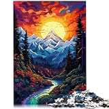Puzzle für Erwachsene, 2000 Teile, Bayerische Alpen, Denkspiel, anspruchsvoll, Aber unterhaltsam und humorvoll, 70 x 100 cm, für Teenager ab 14 Jahren