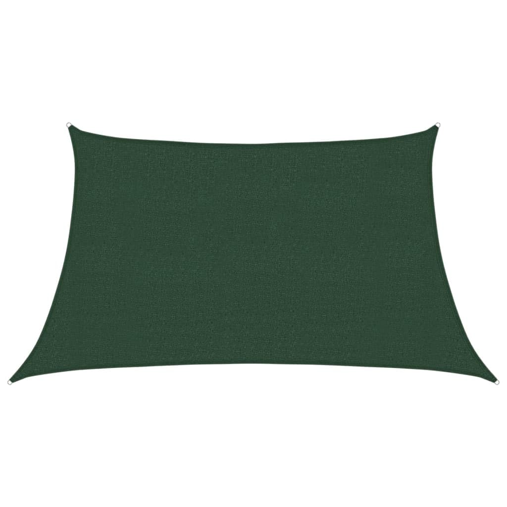 vidaXL Sunshade Sail Canopy Garden Patio Awning Sunscreen Sun Sail Tarp Outdoor Terrace UV Block Breathable 160 g/m² Dark Green 3/4x2 m HDPE — image 1