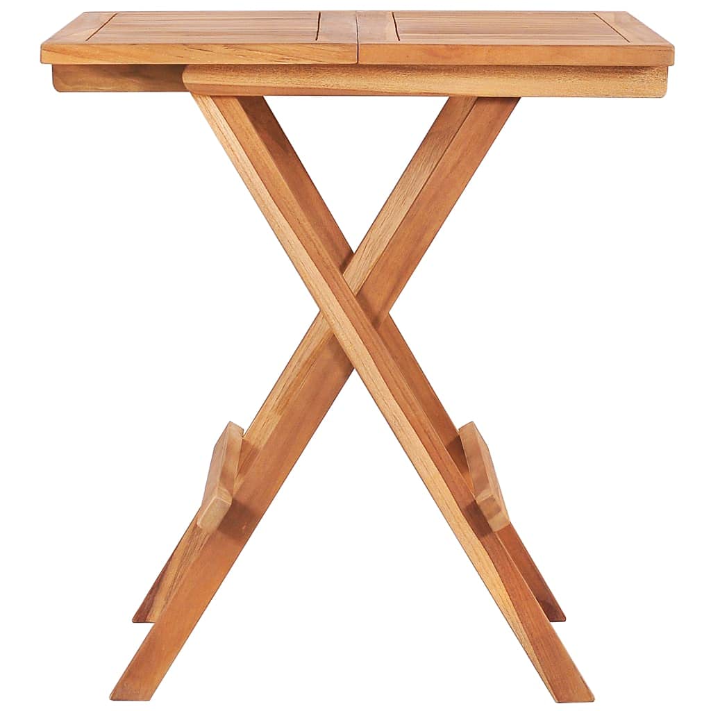 vidaXL Tavolo da Bistrot Pieghevole 60x60x65 cm in Massello di Teak