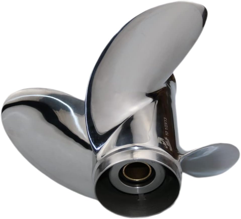 Boatman Stainless Steel Outboard Propeller fit Honda Engines BF35 40 45 50/50A 60HP,13 Tooth Spline, RH