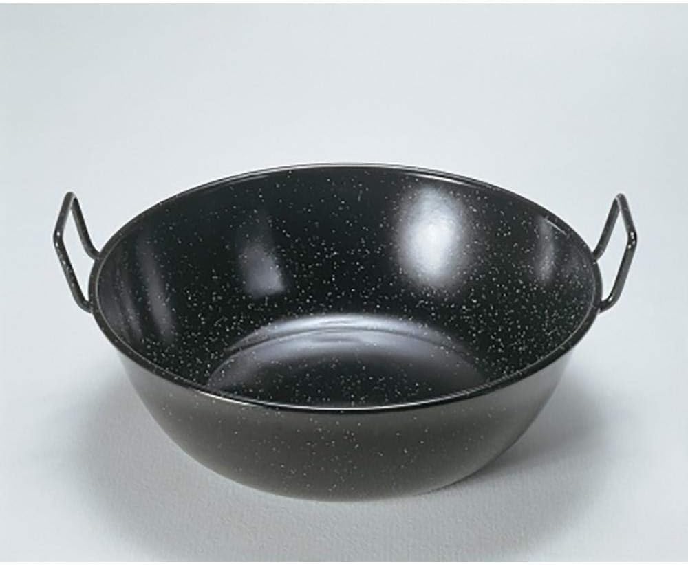 Enamelled Steel Paella Dee pan 28cm Garcima La Ideal