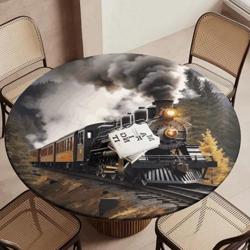 Nappe ronde ajustée élastique train vapeur imperméable camping