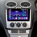 ACAVICA Autoradio für Ford Fiesta MK5, Focus MK2, Transit Kuga, C-Max, S-Max, Galaxy, 4+64 GB, 9 Zoll Touchscreen, Wireless CarPlay & Android Auto, Bluetooth 5.4, GPS Navi, WLAN 6.0, Lenkradsteuerung