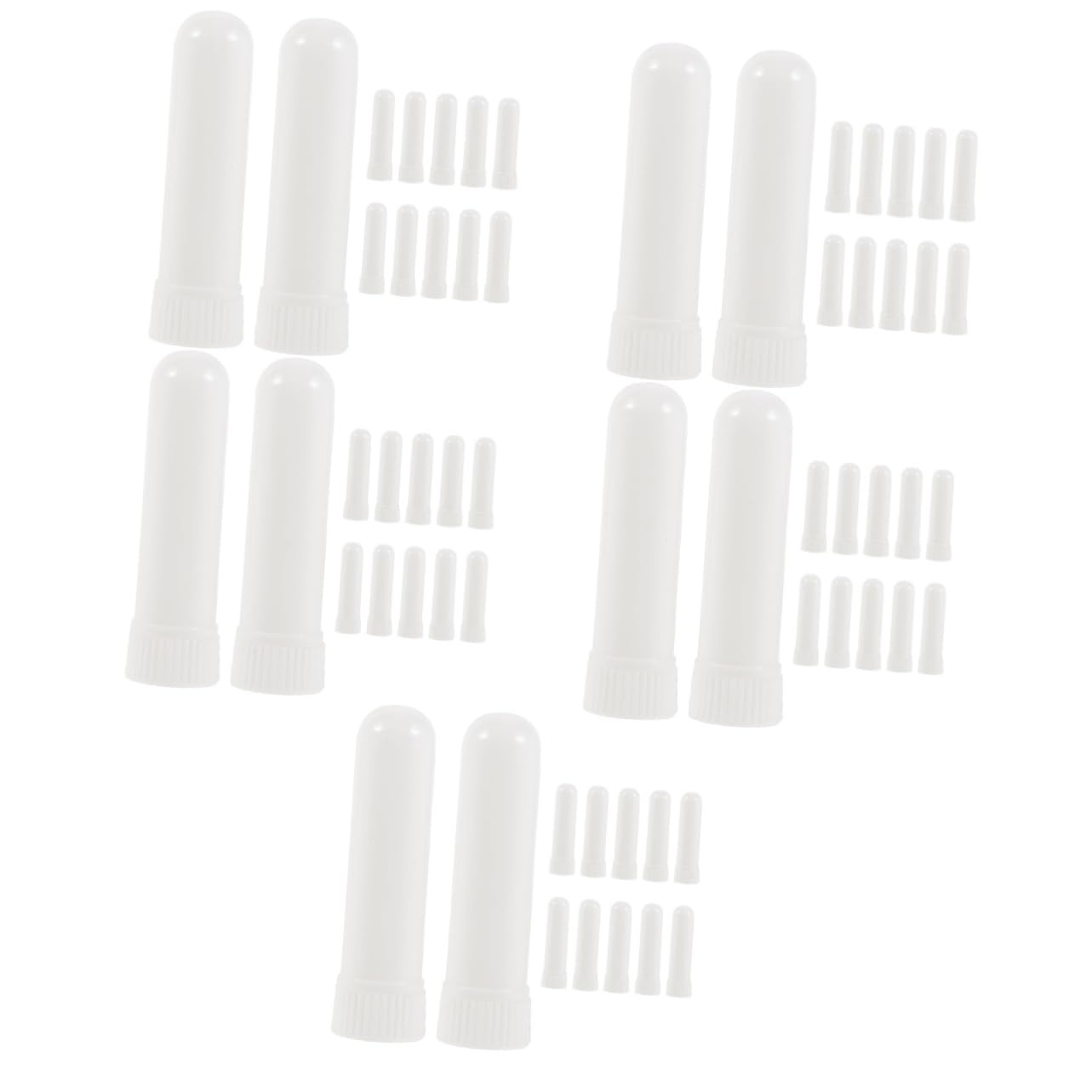 Healvian 60piezas Tubos De Aromaterapia Para Inhaladores Stick Para Aceites De Congestión Nasal y Refrescante Para