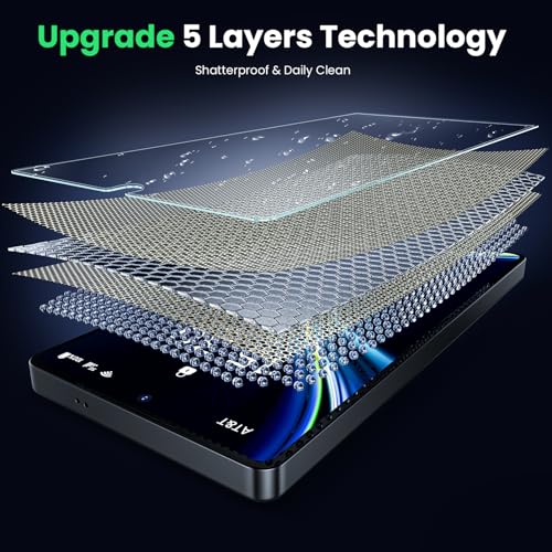 Image of WSKEN for Samsung Galaxy S25 Ultra Screen Protector - [Fingerprint Unlock Support] Case Friendly Auto Dust Removal Shatterproof Bubble Free HD Tempered Glass Film for Galaxy S25 Ultra,2 PCS