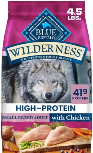 Blue Buffalo Wilderness Chicken Small Breed Adult Dry Dog Food, 4...