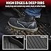 LASFIT Floor Mats for BMW 3 Series 2012-2018 320i 328d 328i 330e 330i 335i 340i M3 RWD & Sedan Only(Not for 335is, X-Drive, GT), All Weather TPE Custom Fit Car Liners 1st & 2nd Row Mat, Black