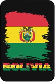 Vintage Bolivia Bolivian Flag Refrigerator Magnet Strong Magnetic Acrylic Decorative for Kitchen Fridge Dishwasher Notes Photos Schedules Office School Locker Cabinet