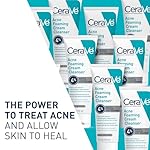 CeraVe Acne Foaming Cream Cleanser, 4% Benzoyl Peroxide Face Wash With Hyaluronic Acid, Niacinamide & Ceramides, Gentle Daily Acne Treatment For Face - Image 2