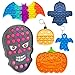 6Pack Halloween Fidget Toy Poppit Set, Pop it Antistress Set,Popit Game Pop pipistrello zucca BubbleSet, Antistress a fine Tensione Giocattolo sensoriale L'autismo allevia l'ansia per Bambini e Adulti