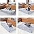 Dog bed medium Premium corrugated Memory Foam comfortably Orthopaedic dog beds detachable and washable washable Pet dog mat (L-grey+white)