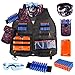 UWANTME Chaleco Táctico para Nerf Pistola N-Strike Elite Series Kit de Chaleco Táctico Juguete Ajustable para Niños