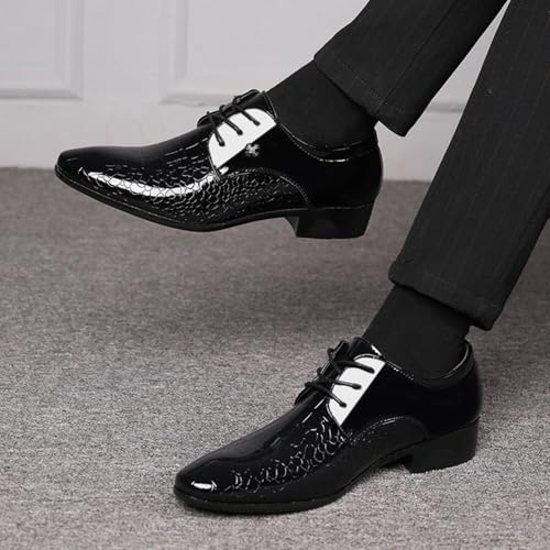 Men's Oxfords Formal Shoes Pointed Toe Business Shoes Non-Slip Brogues Wedding Suit Tuxedo Dress Shoes3