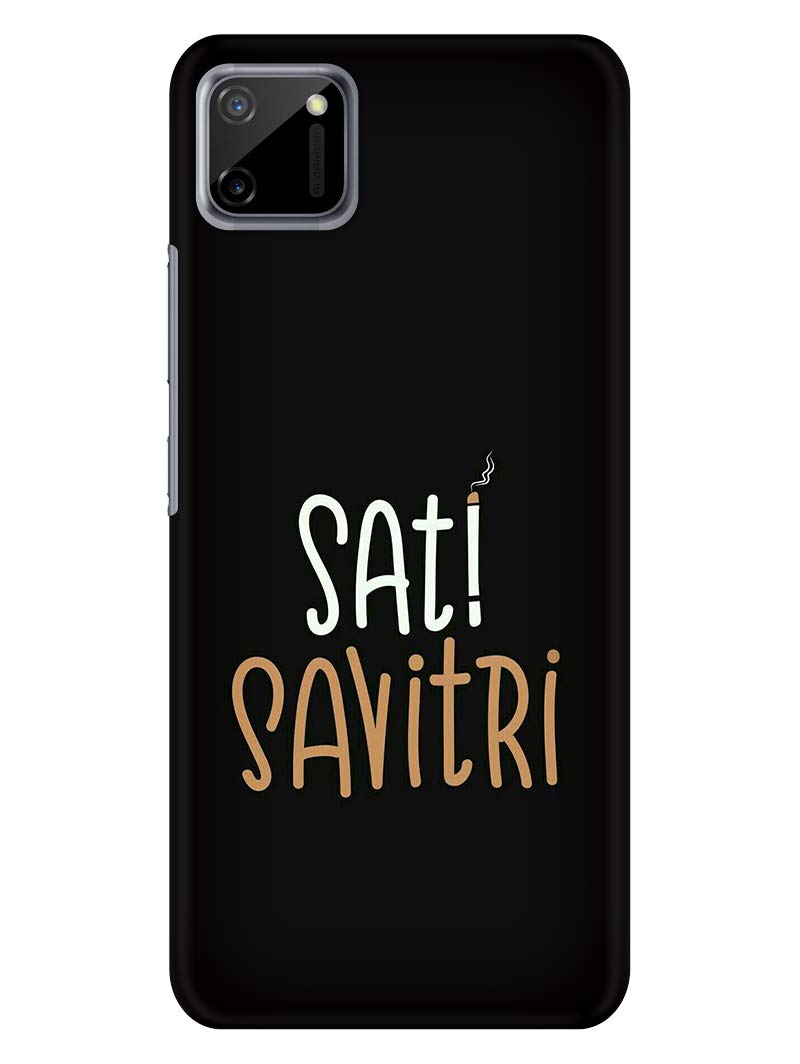 JugaaduStore Designer Printed Slim Fit Hard Case Back Cover for Realme C11 | Sati Savitri (Polycarbonate)