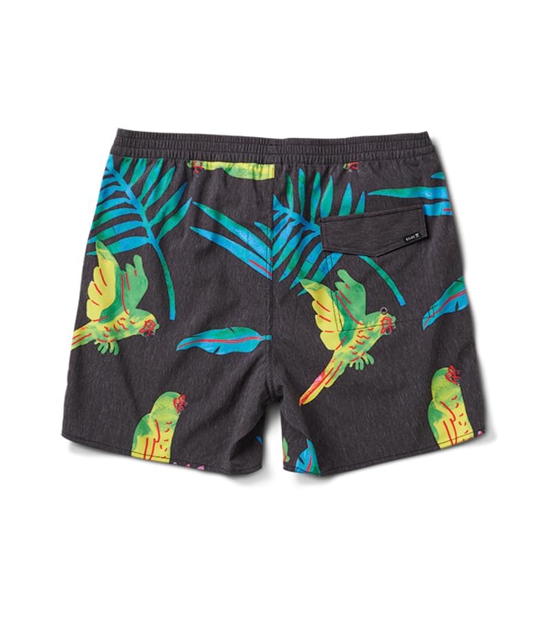 Macaw Black 16" Shorey Boardshorts by Roark3