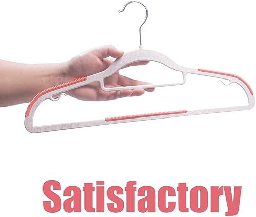 Miniatura 3 de GLCMN 20 perchas estándar, perchas secas y húmedas, perchas de almacenamiento especiales para armarios-rosa