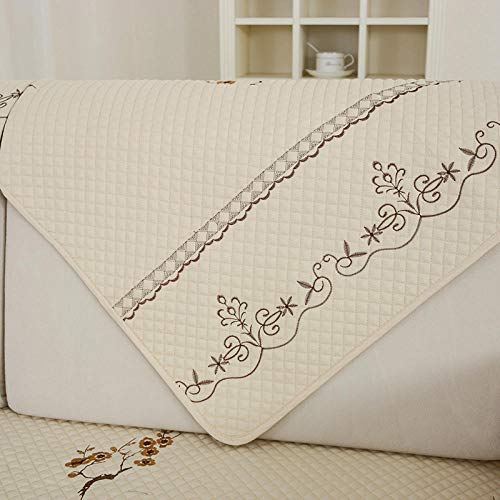 Housse canape 3 place coussin de canapé antidérapant couverture coton salon - 5