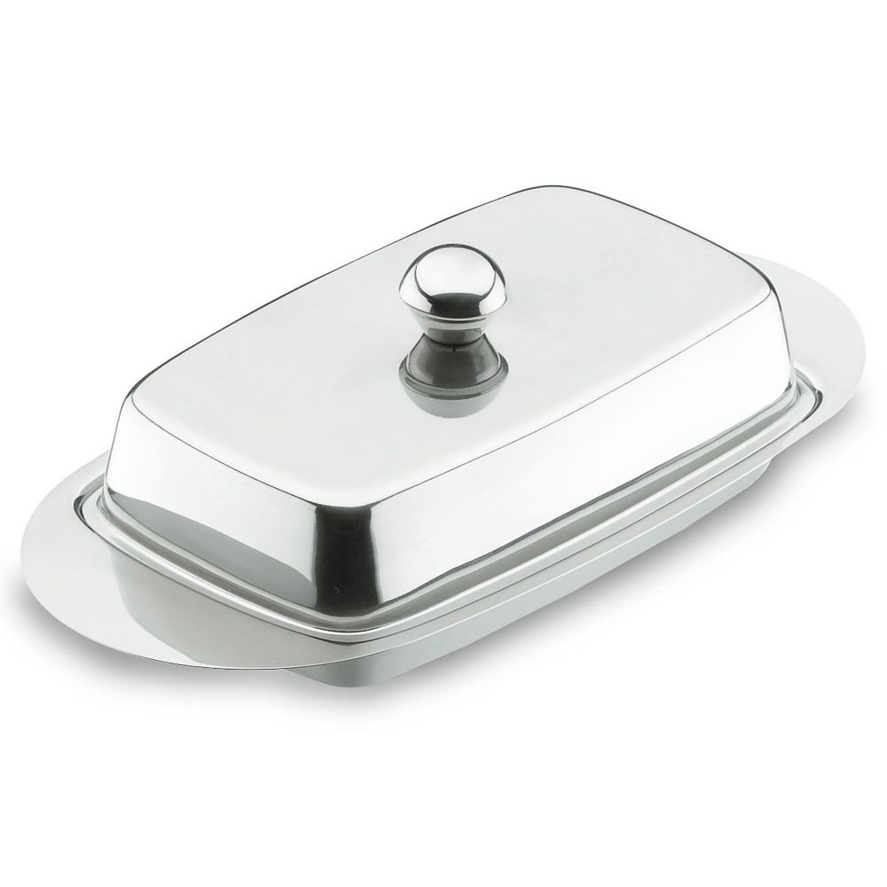 Lacor-62951-BUTTER Dish with Cover S/S. 18/10