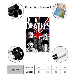 Poster sur toile The Beatles légendaire Rock Band The Beatles 11 – Décoration de chambre à coucher, de sport, de bureau… - Les Beatles, Paul McCartney, John Lennon, RIngo Starr, George Harrison Poster sur toile The Beatles légendaire Rock Band The Beatles 11 - Décoration de chambre à coucher, de sport, de bureau… – Image 2