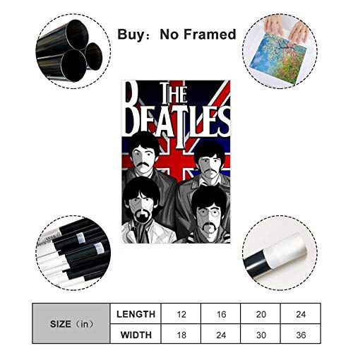 Poster sur toile The Beatles légendaire Rock Band The Beatles 11 – Décoration de chambre à coucher, de sport, de bureau… - Les Beatles, Paul McCartney, John Lennon, RIngo Starr, George Harrison Poster sur toile The Beatles légendaire Rock Band The Beatles 11 - Décoration de chambre à coucher, de sport, de bureau… – Image 3