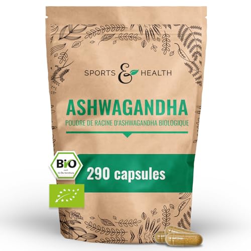 Ashwagandha Bio en Gélules 290 - Forte Dose de Culture Biologique Pure
