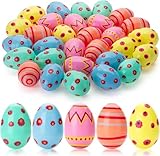 CJYGEGE 3 Inch Jumbo Plastic Easter Eggs 30 Pack - Premium Colorful Fillable Empty Easter Eggs Bulks for Easter Basket Fillers Egg Hunt, Classroom Prize Supplies, Filling Treats and Party Favor