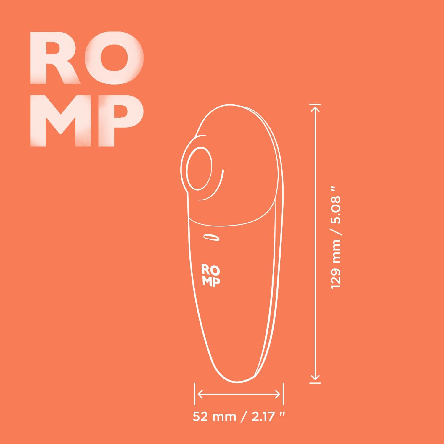 ROMP Switch X Clit Sucker Adult Sex Toys | 6 Sucking Levels | Nipple & Clitoris Sexual Pleasure Tools for Women | Powerful Suction Clitoral Vibrator | Clitoris Stimulator Adult Toy for Couples |Orange