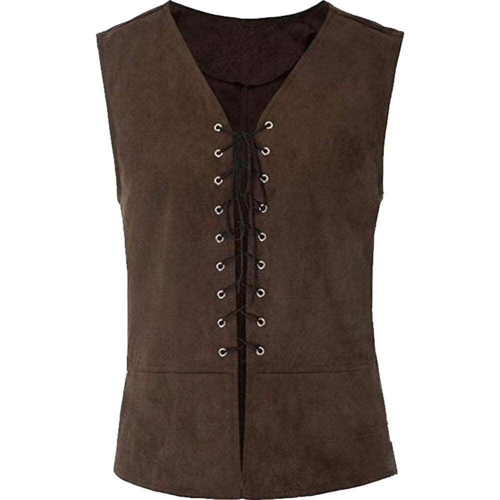 Chaleco steampunk gótico ideal para ferias medievales y eventos de recreación histórica renacentista