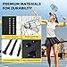 BAGAIL Outdoor Badminton Net Set with Anti-Sag Winch System - Official Size 20ft x 5ft, 4 Rackets, 3 Shuttlecocks, Durable PE Net & Carry Bag for Backyard, Beach, Family Games - Yellow