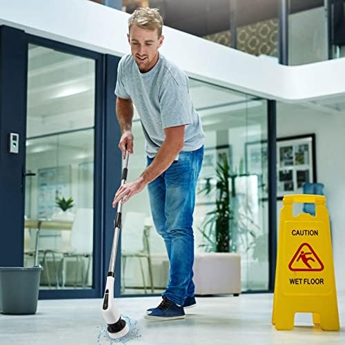 Electric Spin Scrubber,2022 New Cordless Cleaning Brush with 7 Replaceable Drill Brush Heads, Rechargeable Type-C Scrubber with Adjustable Extension Arm,for Bathroom Kitchen Car