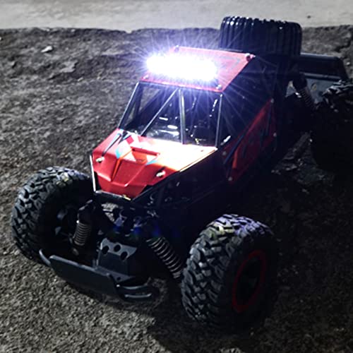 Ikayaa Remote Control Car, 1:14 Scale Rc Truck High/Low Speed Moving With Headlights And Front Guard, All Terrains Off Road Racing Car, Gift For Boys Girls Kids Adults, Red #TOP4