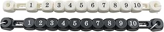 DGZZI Juego de 2 marcadores de fútbol de hockey de aire, accesorios de máquina de futbolín, indicador digital de marcador de 305 mm, color negro y blanco