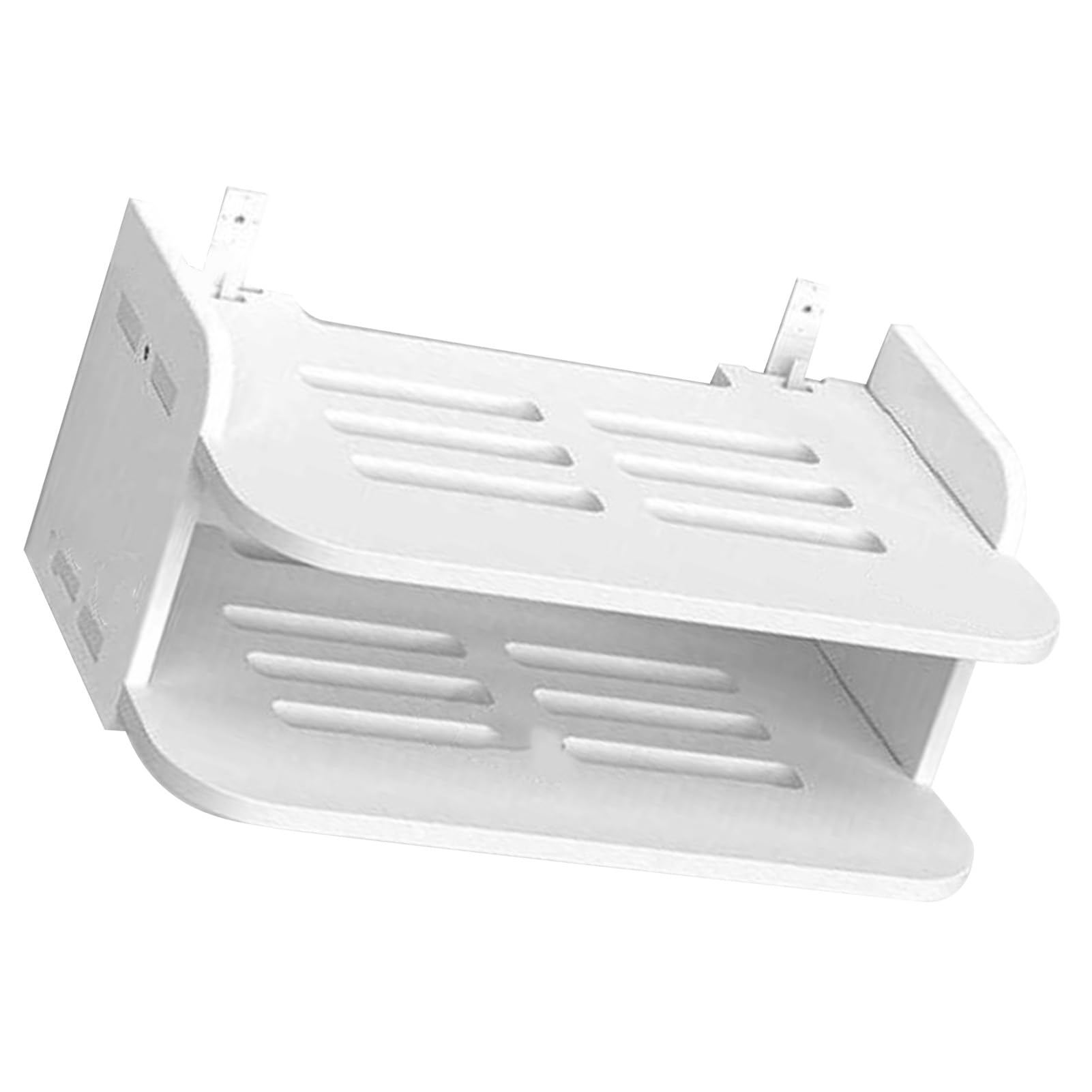 Półka na router, uchwyt ścienny, schowek na WiFi, stojak na dekoder TV, do salonu, sypialni, na akcesoria TV, router WiFi, dekoder TV (30x20cm/11,8x7,9 cala)