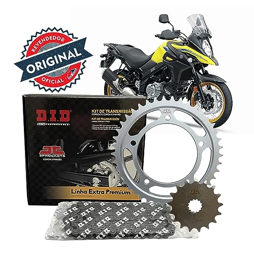 KIT TRANSMISSÃO DID - EXTRA PREMIUM C/RETENTOR - V STROM 650 XT/A/ADVENTURE - 47/15T - (525VO - 120Z